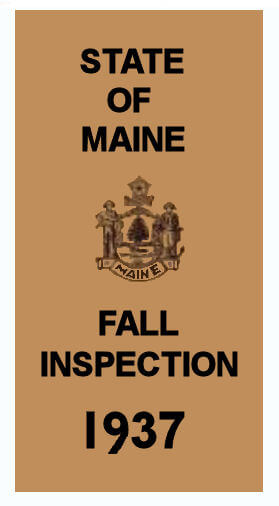 (image for) 1937 Maine FALL INSPECTION sticker